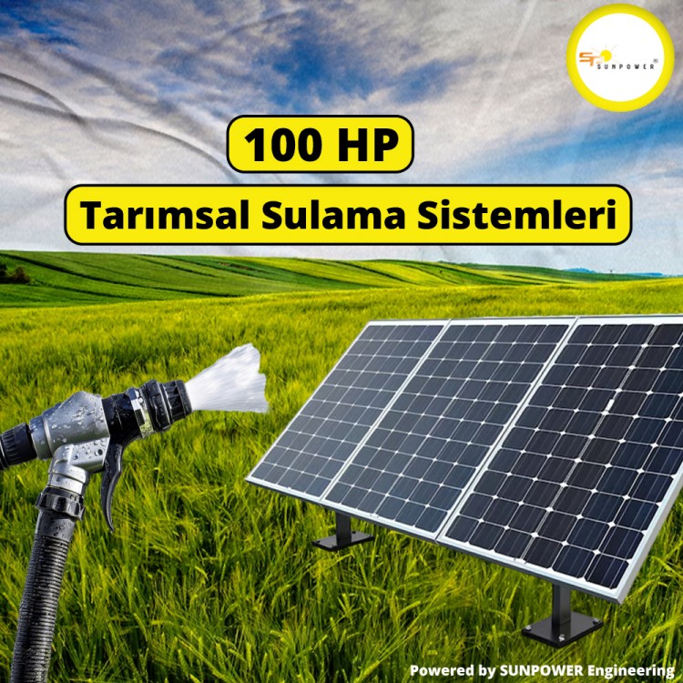 100 Hp Güneş Enerjili Tarımsal Sulama Sistemi