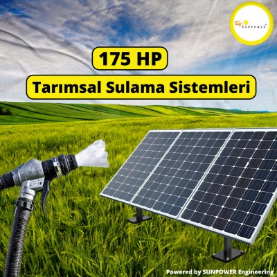 175 Hp Güneş Enerjili Tarımsal Sulama Sistemi