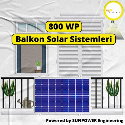 800 Wp Balkon Solar Sistemi