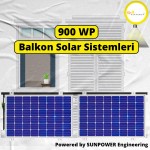 900 Wp Balkon Solar Sistemi